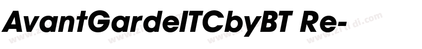 AvantGardeITCbyBT Re字体转换